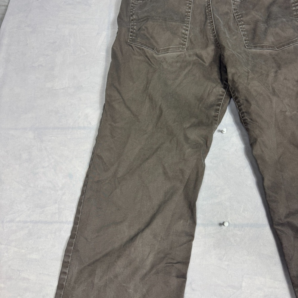 Prana Mens Straight Leg Jeans Brown Denim 5-Pocket Comfort Size 33Wx32L - Picture 6 of 16